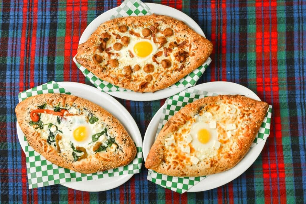 Tomato, Cheese, and Egg Khachapuri