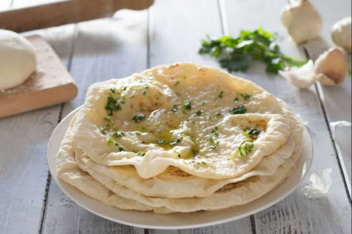 Naan à l'ail / Garlic Naan