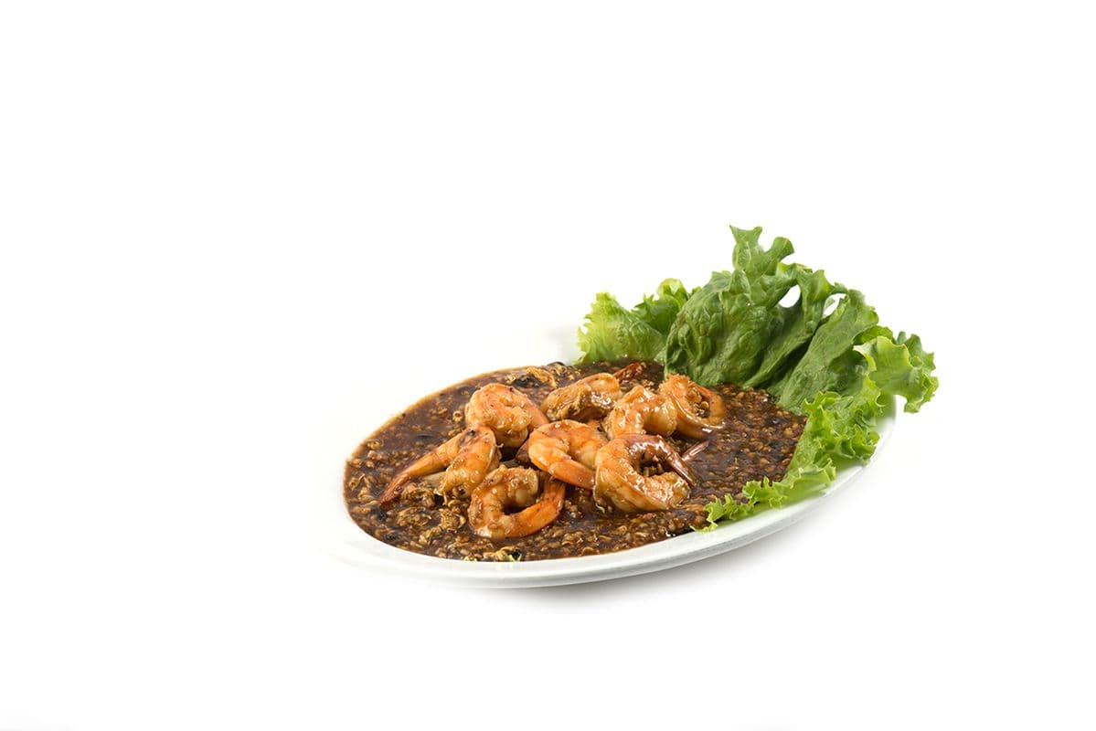 143. Crevettes sautées à la sauce homard / Sauteed Shrimp in Lobster Sauce