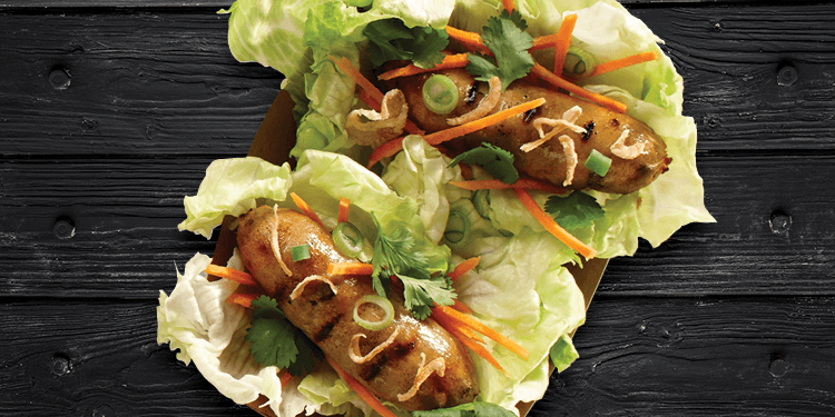 Nouveau! Wraps à la Saucisse Thai (2) / New! Thai Sausage Wraps