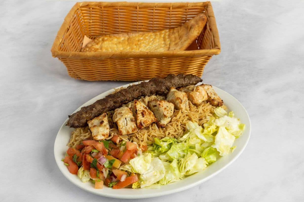 Chicken Kofta Kabob Dinner