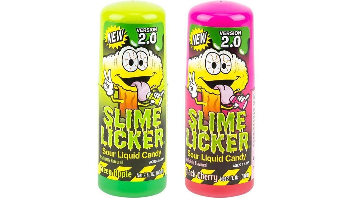 Toxic Waste Slime Licker Black Cherry/Green Apple Sour - USA