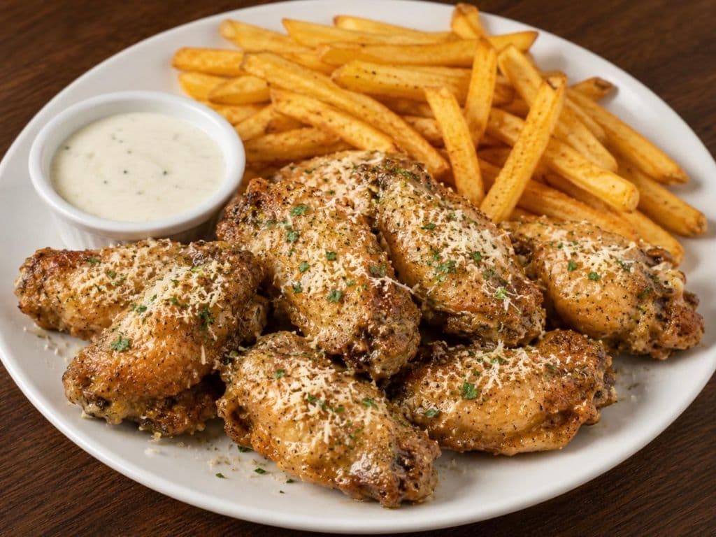 Garlic Parm Wings Meal (10 pcs)