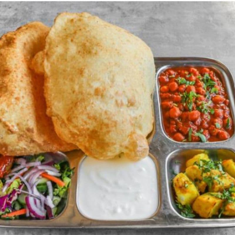 Chana Bhatura Plate