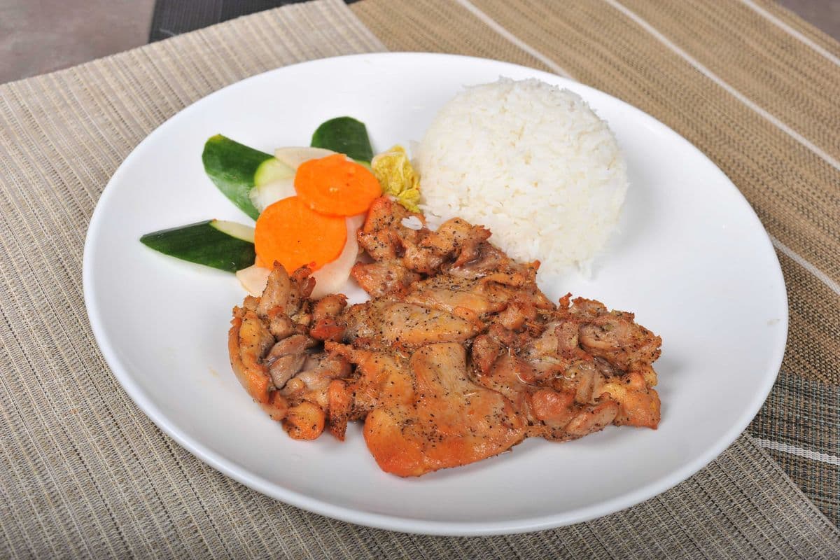083. Grilled Lemongrass Chicken Chop with Rice