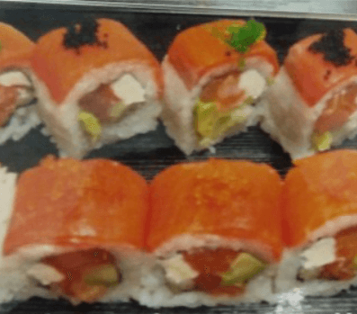 #0217. Twin Salmon Roll (8 pcs)