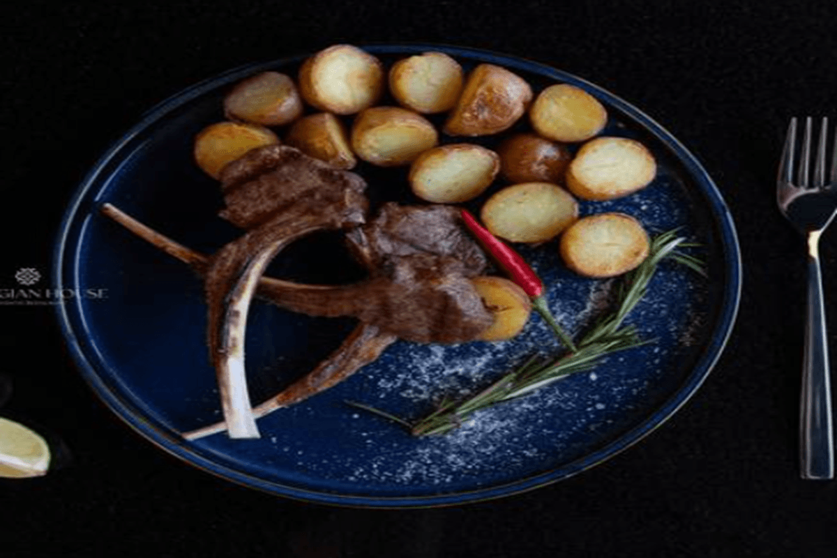 Lamb Chops X4 and Baby Potato