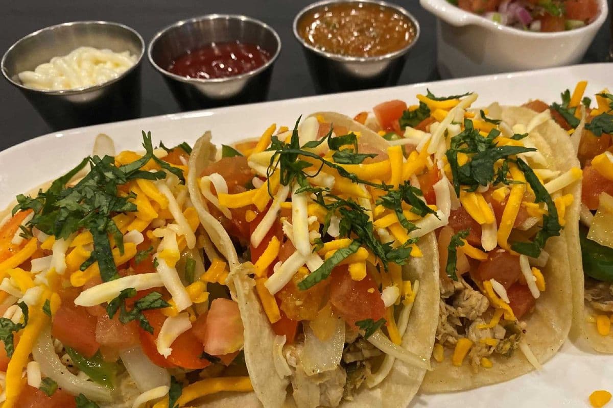 Chicken Soft Taco Platter (5 Tacos)