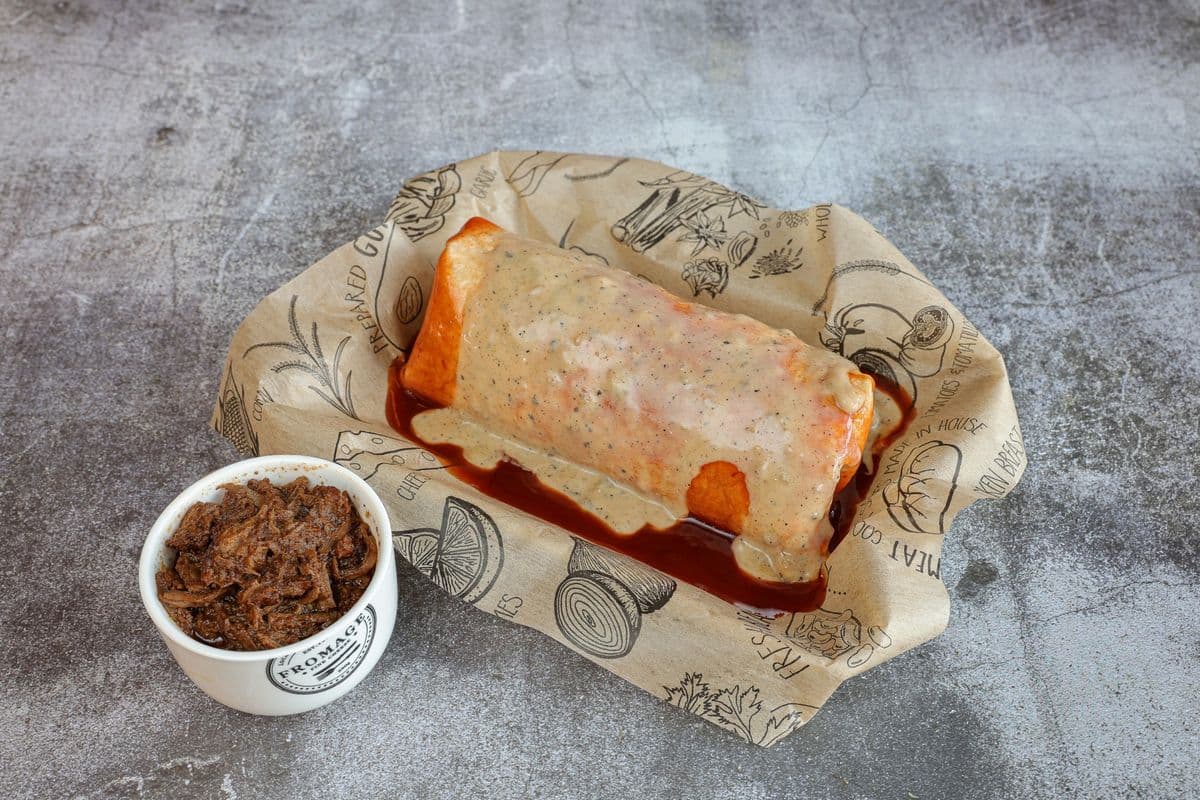 Barbacoa Enchilada Combo