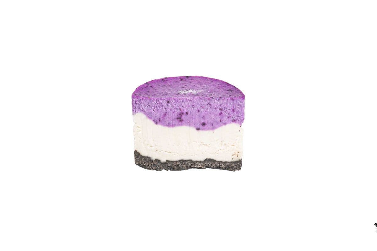 Vegan Blueberry Layered Cheeesecake