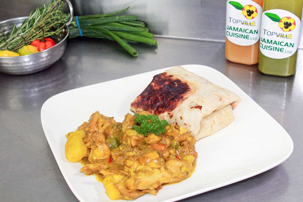 Boneless Curry Chicken Roti