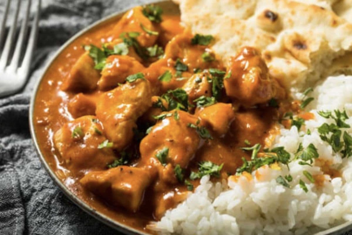 Butter Chicken & Rice+Naan Combo with Soda Pop