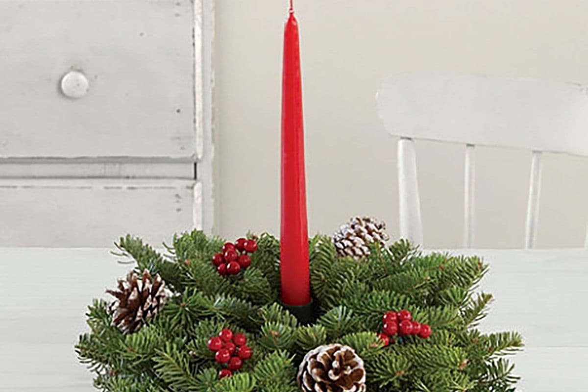 Traditional Balsam Centerpiece
