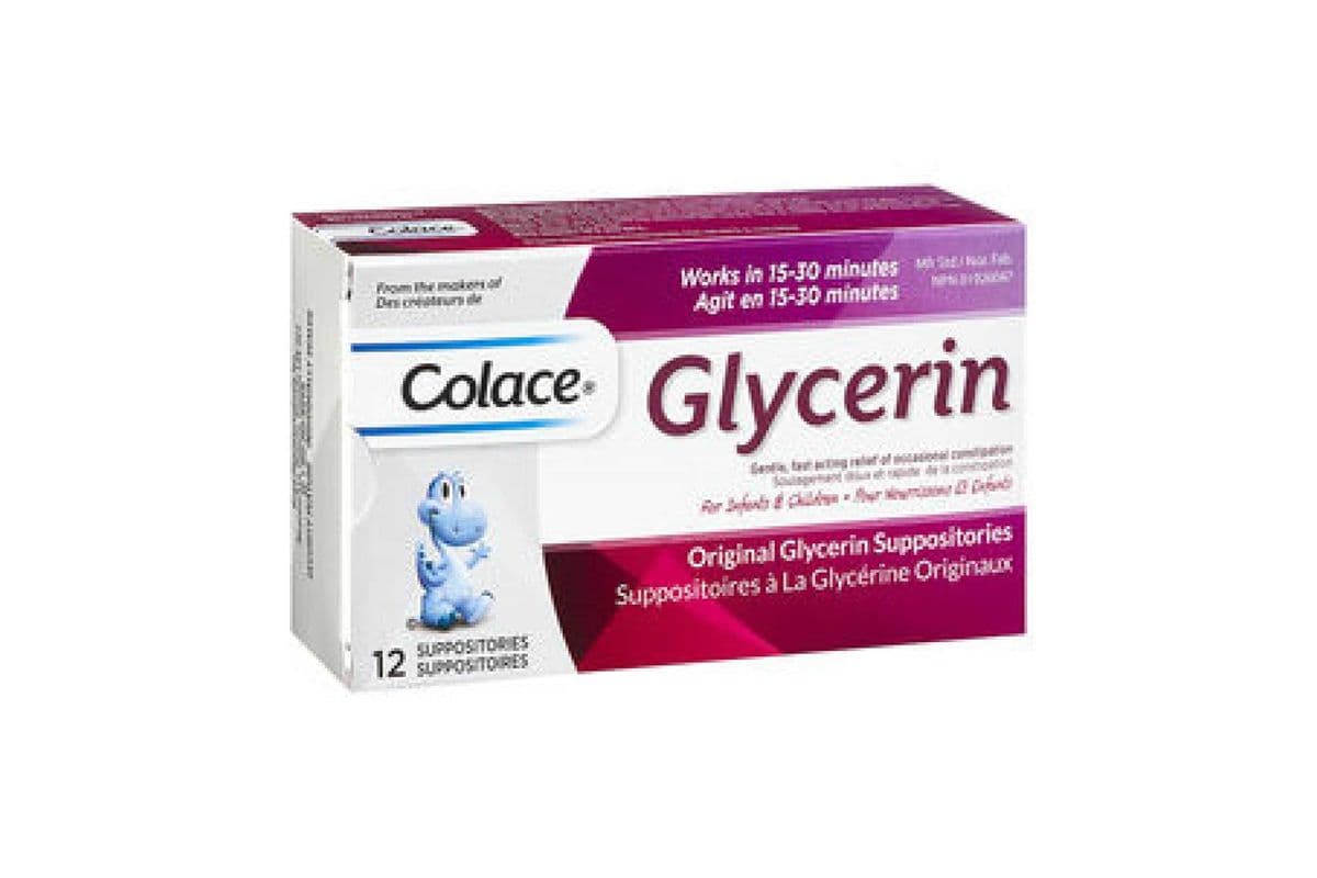 GLYCERINE SUPPOSITORIES for INFANT & children (12)