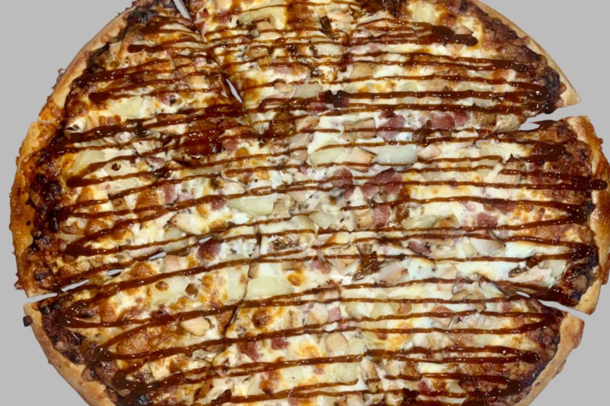10. 10" Small BBQ Chicken bacon Pizza