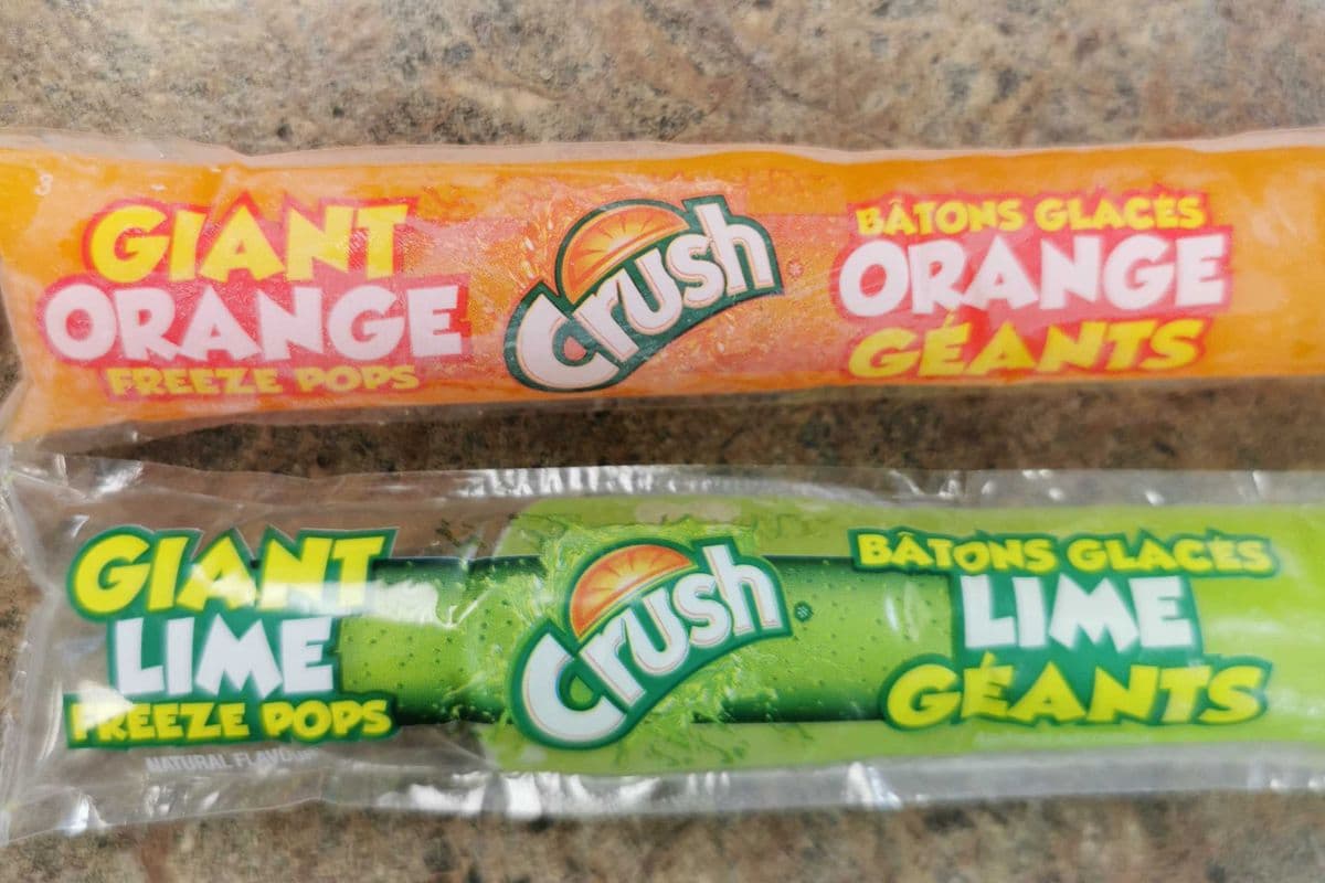Crush freeze pops orange and lime (150ml)