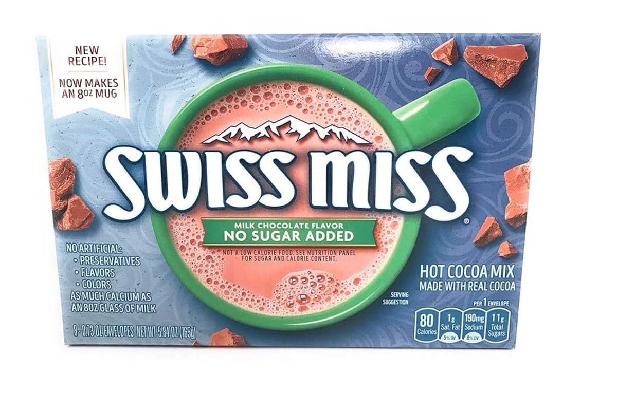 Swiss Miss No Sugar Added Hot Chocolate (165g)