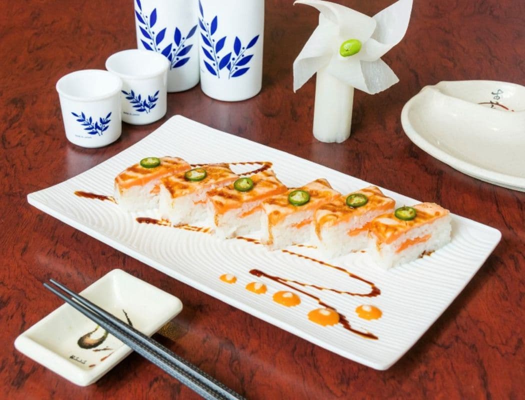 A. Salmon Oshi (6 pcs)