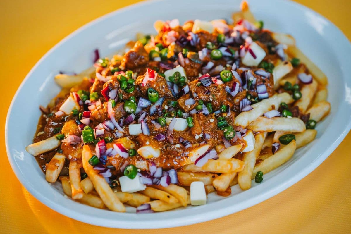 Spicy Mutton Poutine