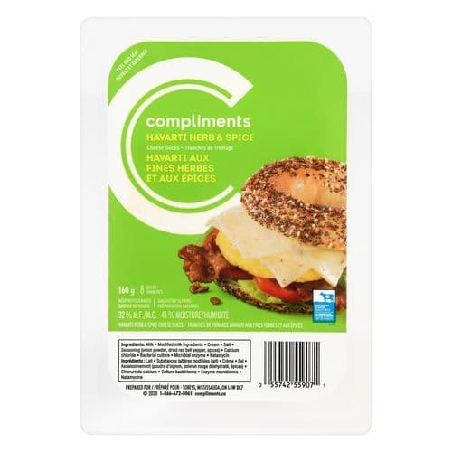 Compliments Cheese Hrb&Spce Hvrti Sliced