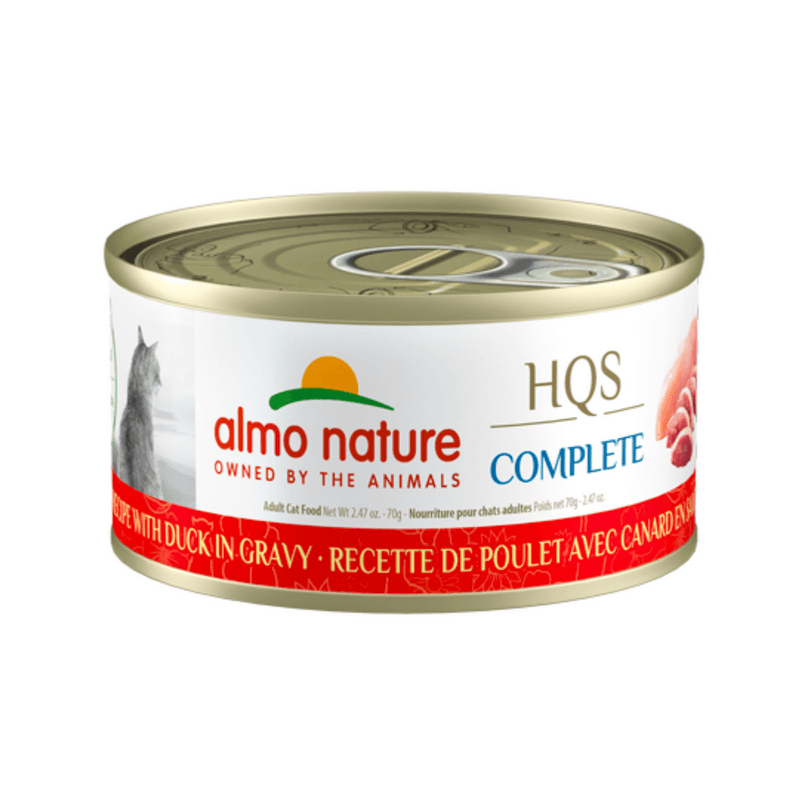 Almo Nature Wet Cat Food - HQS Complete Chicken with Duck in Gravy Canned (70 g)