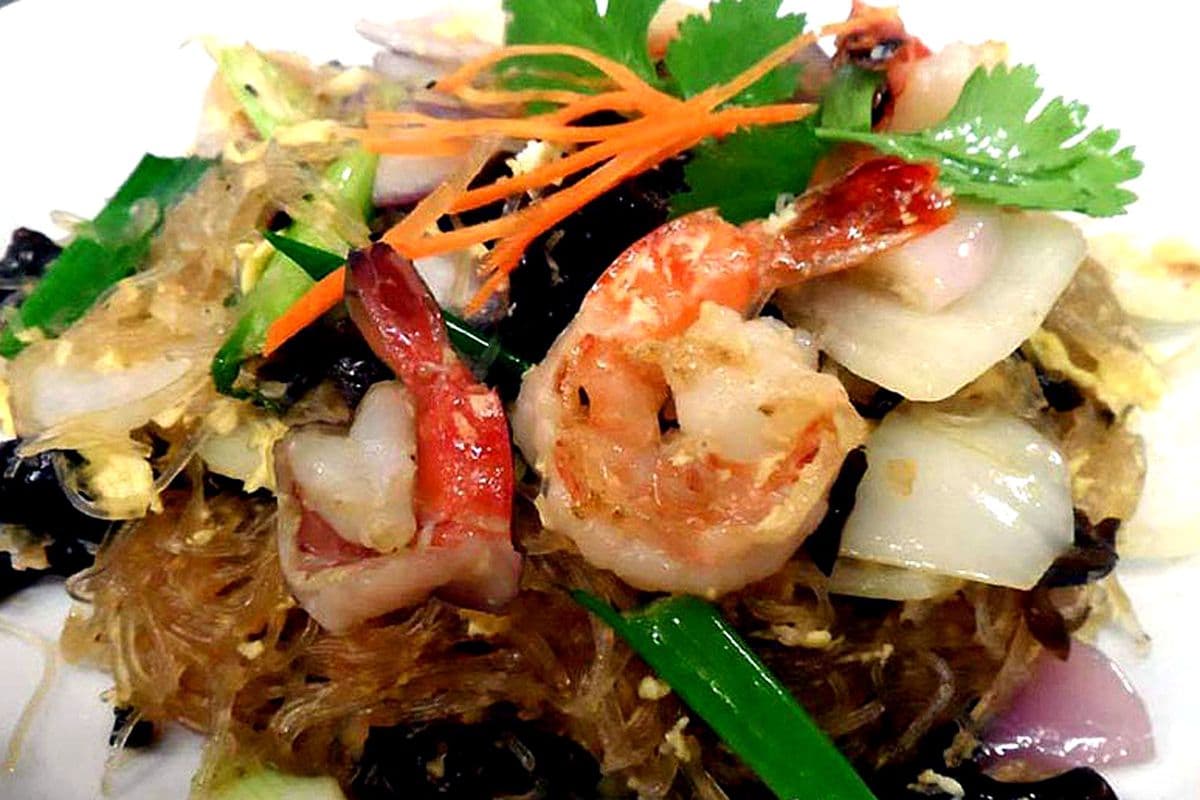 Pad Woon Sen Shrimp