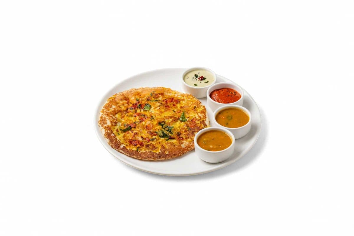 Onion Chilli Uttappam