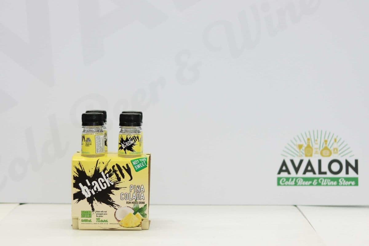 Black Fly Pina Colada 4 Pack Bottles (4 x 400ml)