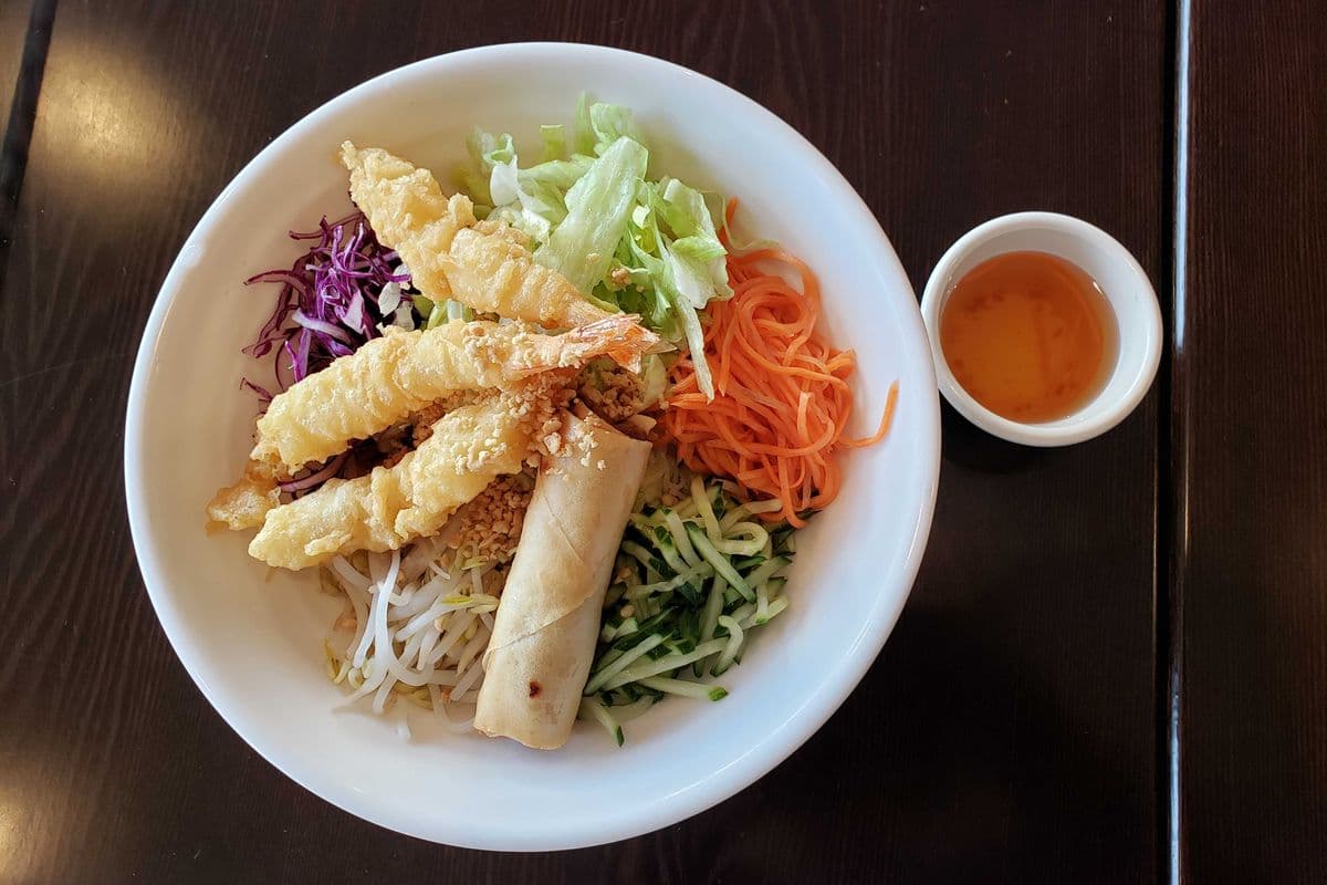 B-5. Prawn Tempura and Spring Roll