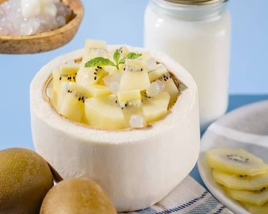 Kiwi Coconut Pudding 猕猴桃椰子冻