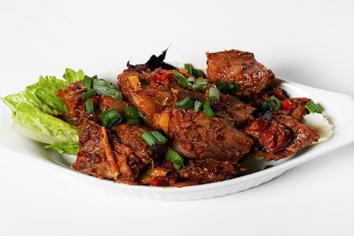 Asun (Peppered Goat Meat)