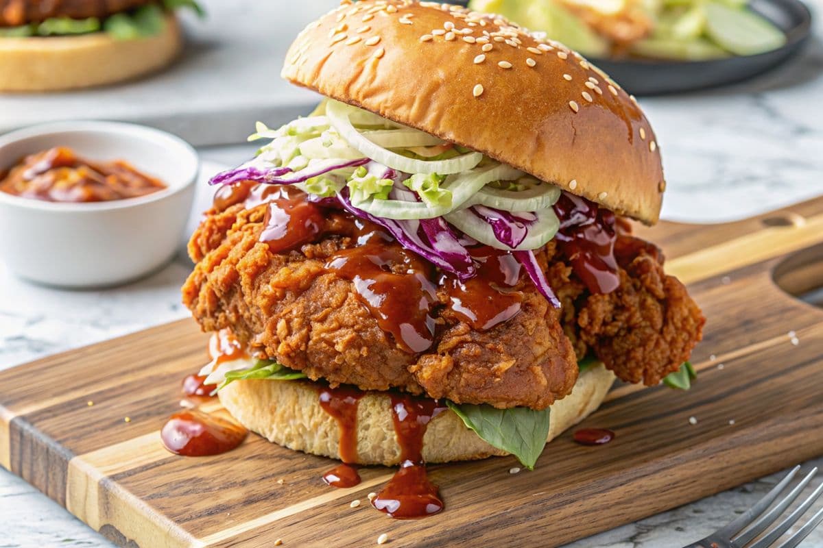 BBQ Poulet chicken burger