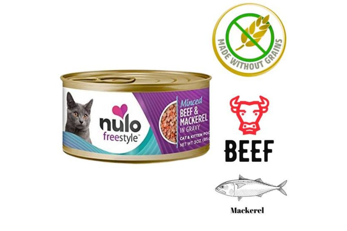 Nulo Freestyle - Minced Beef & Mackerel Canned Cat Food (3 oz)