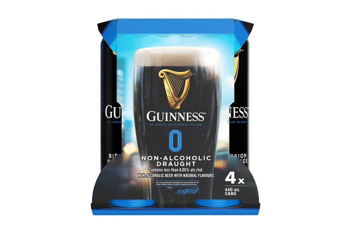 Guinness Non-Alc Draught 0% (4 Cans) (4X440ML)