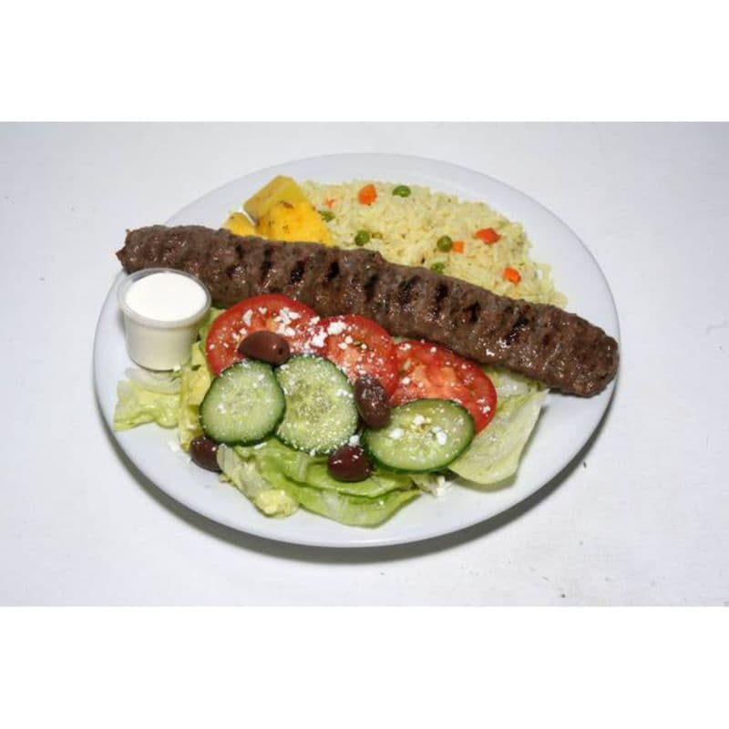 Homemade Beef Kebob Dinner