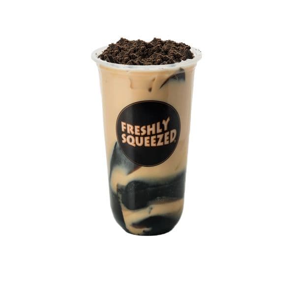 Oreo Brown Sugar Grass Jelly Latte