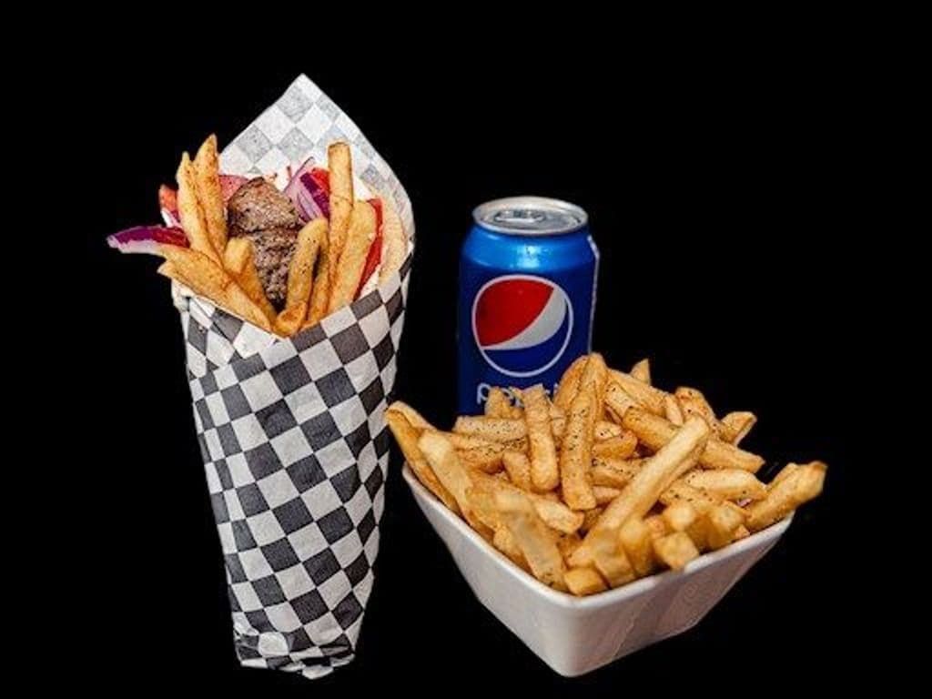 Pork Souvlaki Pita Combo