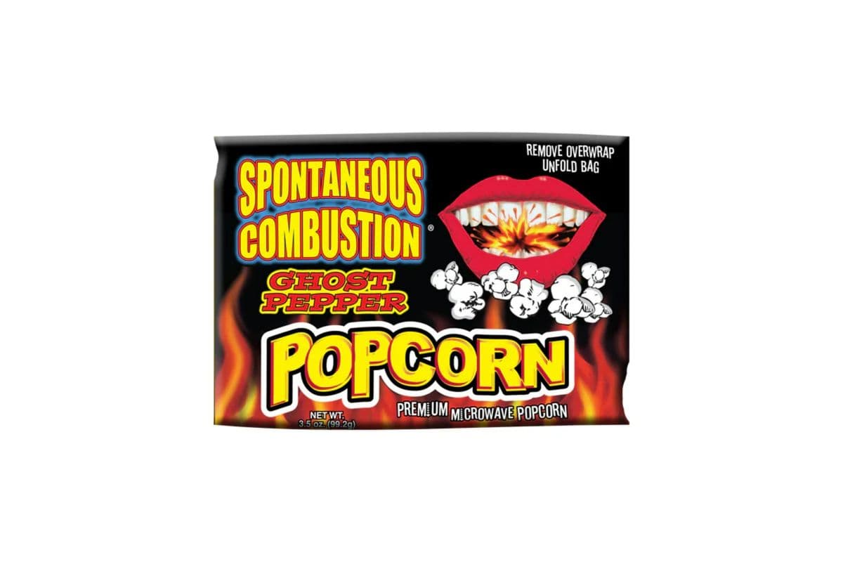 Ass Kickin' Spontaneous Combustion Ghost Pepper Microwave Popcorn