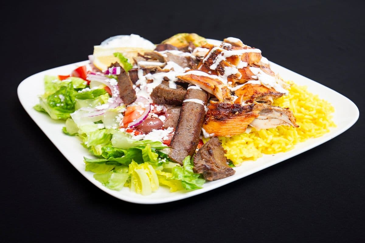 #11. Mixed Platter (Shaved Chicken & Shaved Gyro)