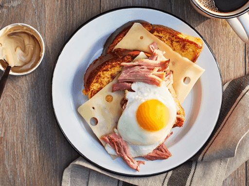 Croque-madame au beurre d'érable / Maple butter croque madame