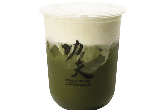 F7. Matcha avec mousse au fromage / Cheese Milk Foam with Matcha