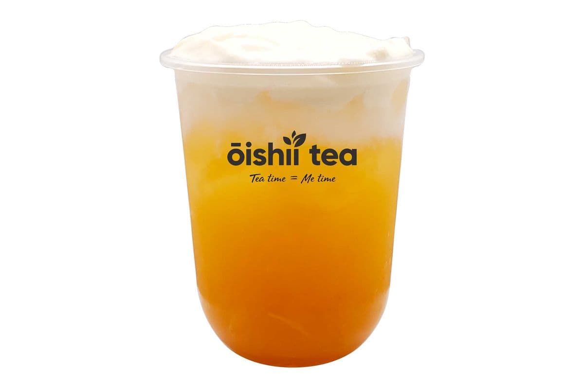 Cheese Foam Mango Tea, Large