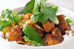 36. Honey Chicken Rice