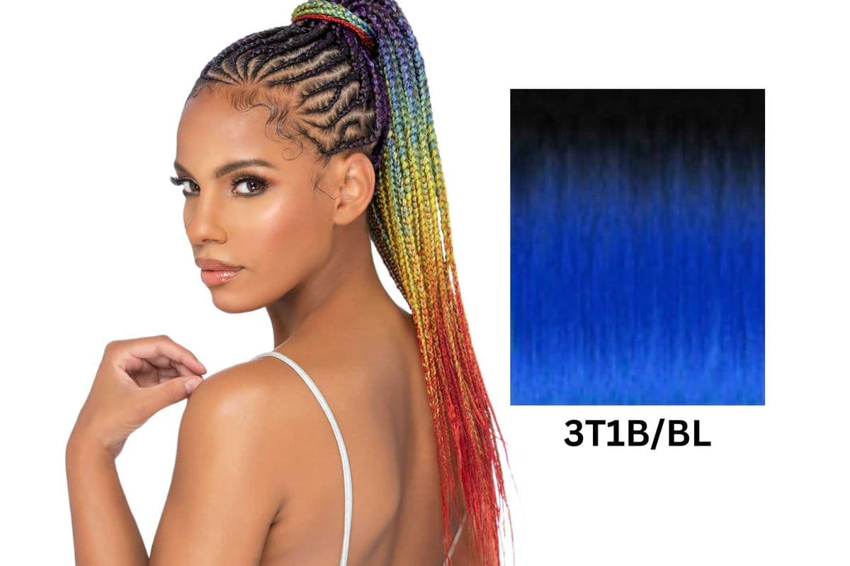 (3T1B/BL) Amore Mio Pre-Stretched Samba Color Stretch Braid 55 - SMCB