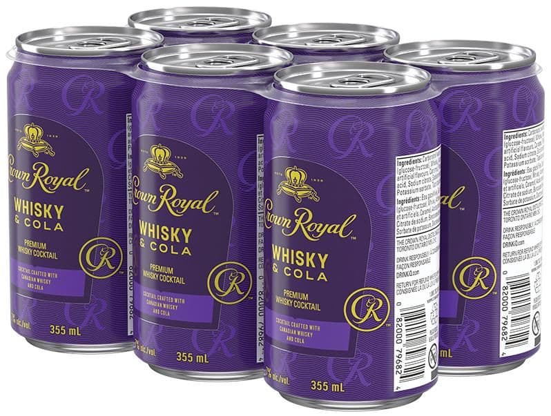 Crown Royal Whisky and Cola 6 CAN (6 x 355 ml)