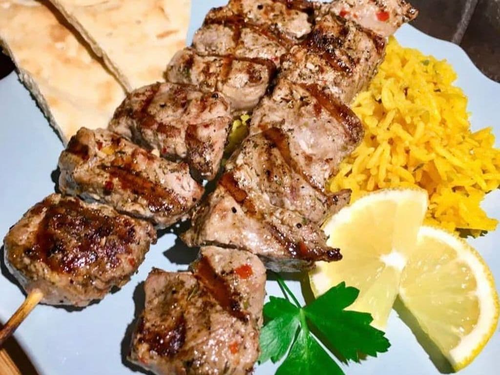 Souvlaki à l’Agneau (1 Bâtonnet) / Souvlaki with Lamb (1 Stick)