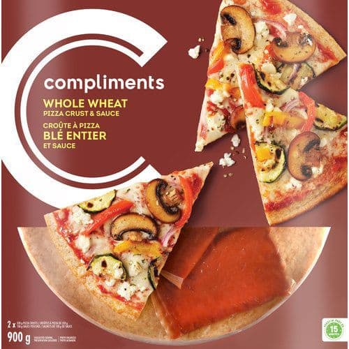 Compliments Whole Wheat Pizza Crust 900g