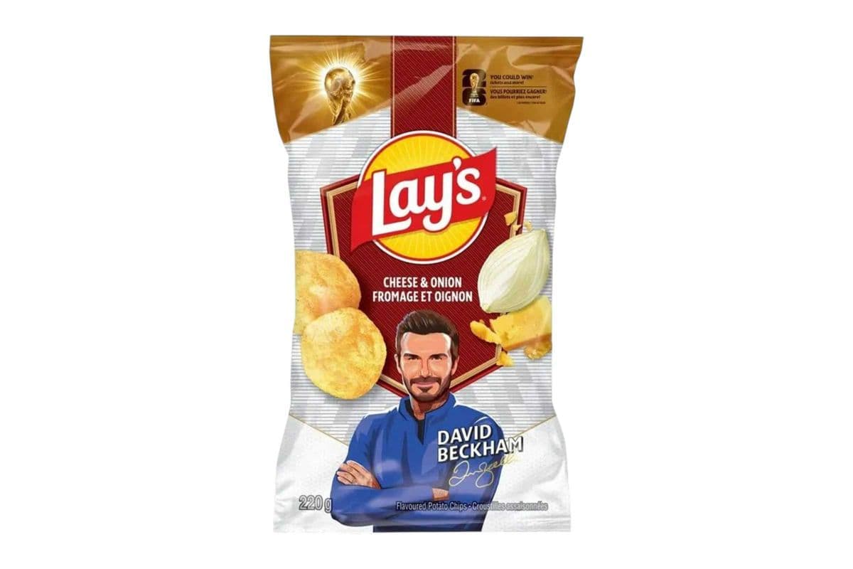 Lay's Cheese & Onion FiFa Edition (David Beckham) (220) (270 Cal)