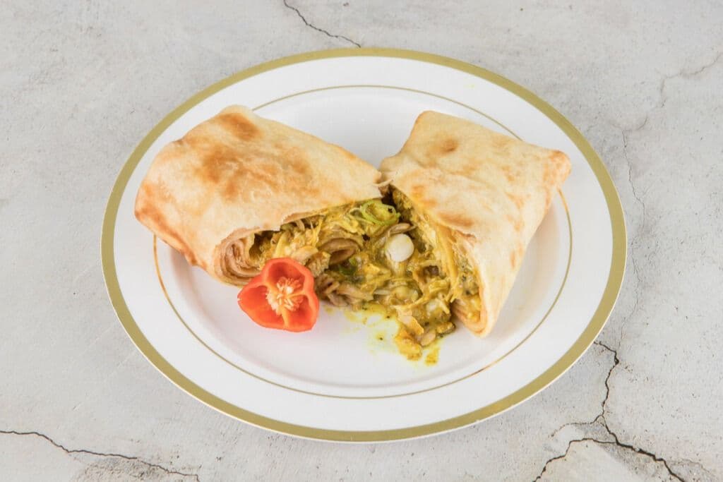 Boneless Curry Chicken Roti