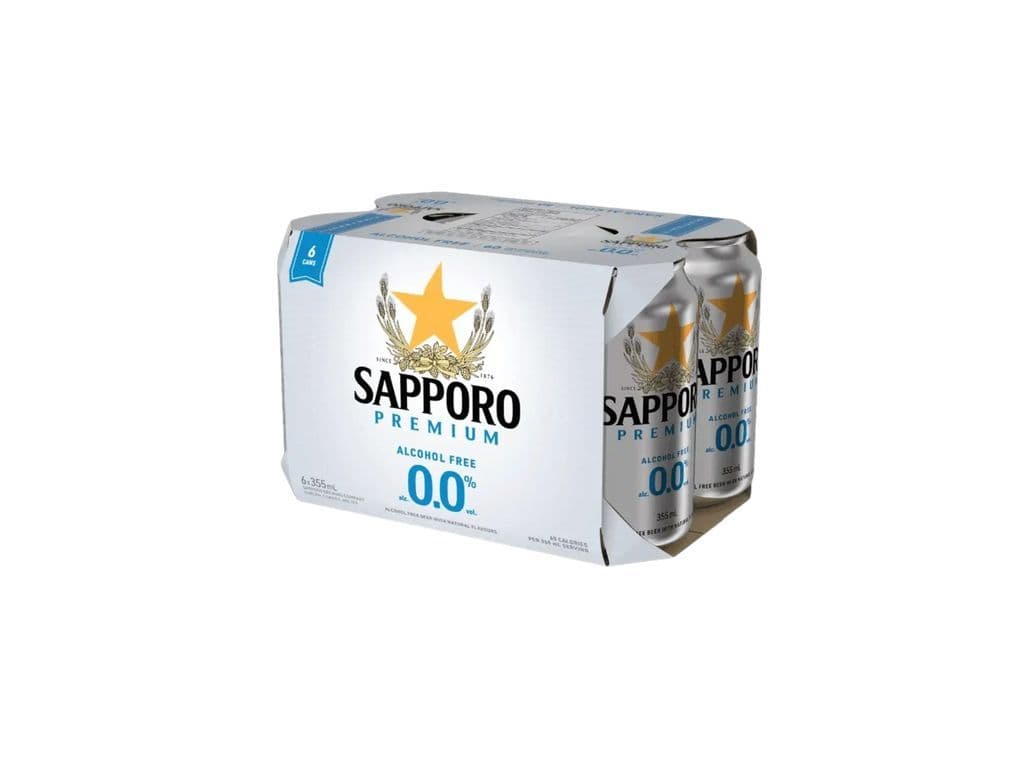 Sapporo Non Alc 0.0% (6x355ml)